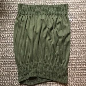 WORN ONCE army green tube top